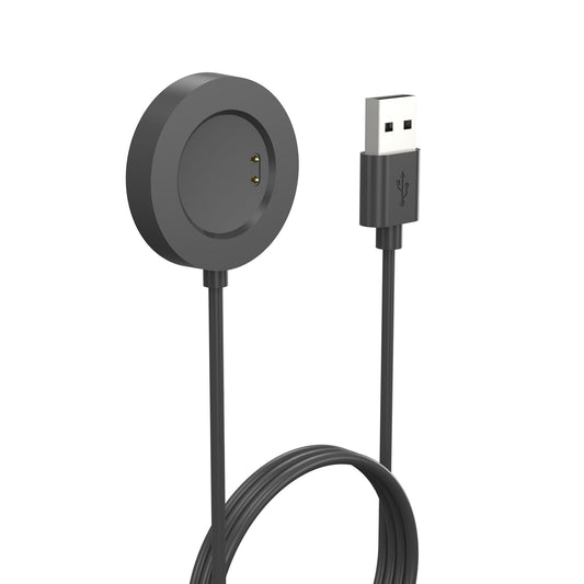 SYSTEM-S USB 2.0 snúra 100 cm hleðslustöð fyrir Realme Watch 3 Pro snjallúr í svörtu