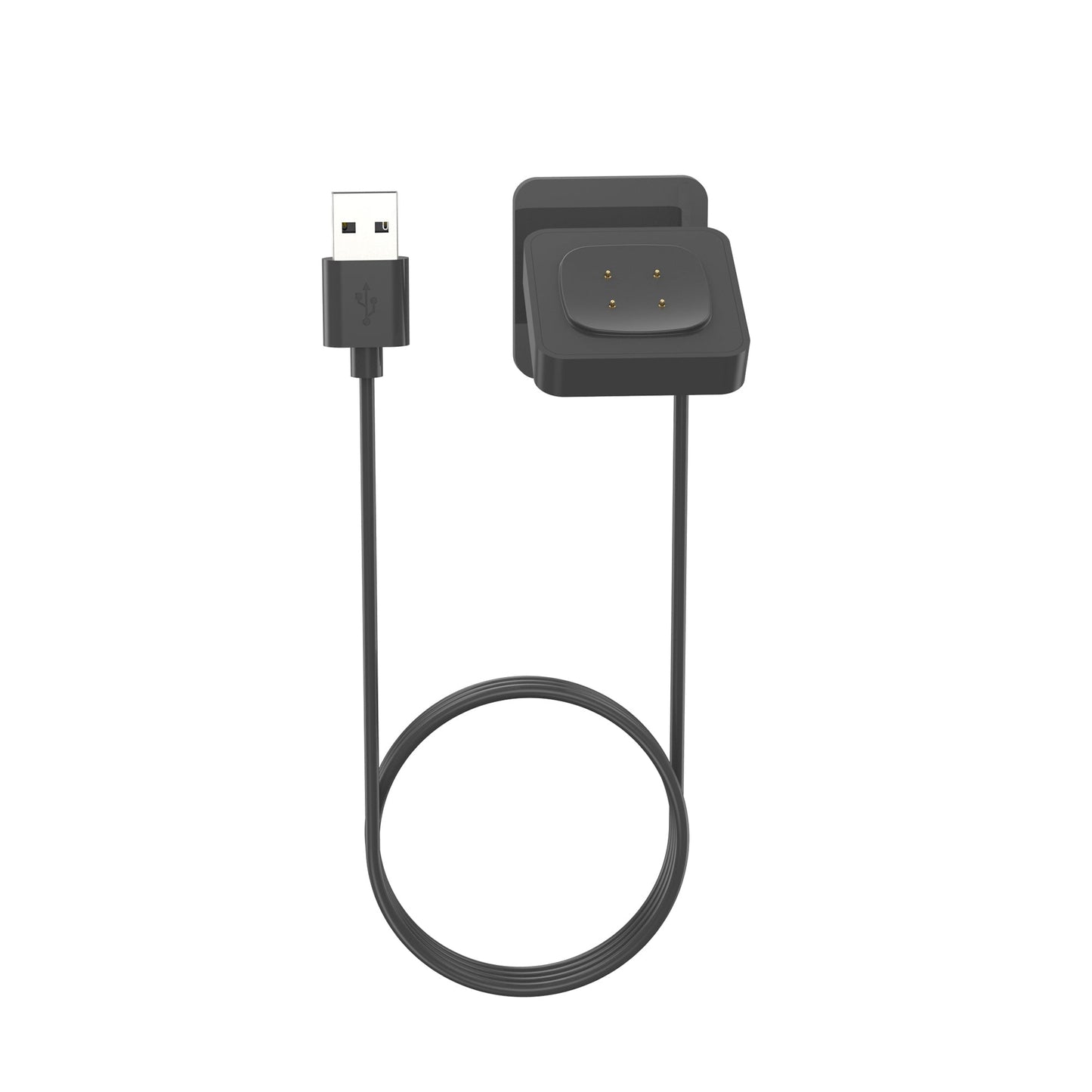SYSTEM-S USB 2.0 snúra 100 cm hleðslustöð fyrir Fitbit Versa 4 3 Sense 2 1 snjallúr