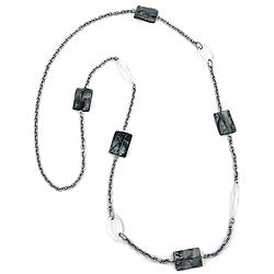 Chain 25x16mm square plastic silver-grey crystal anchor chain aluminum 100cm