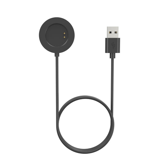 SYSTEM-S USB 2.0 snúra 100 cm hleðslustöð fyrir Realme Watch 3 Pro snjallúr í svörtu