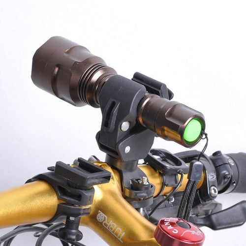 SYSTEM-S Universal Fahrrad Licht Halterung Befestigung Taschenlampen Halter