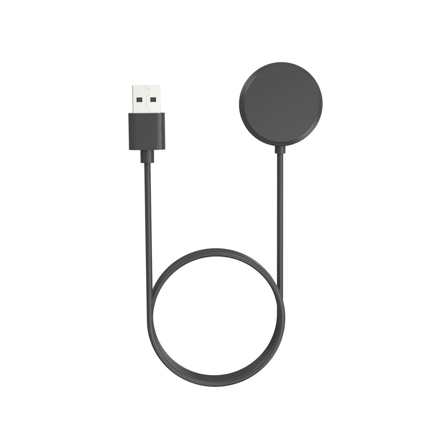 SYSTEM-S USB 2.0 snúra 100 cm hleðslustöð fyrir Realme Watch 3 Pro snjallúr í svörtu