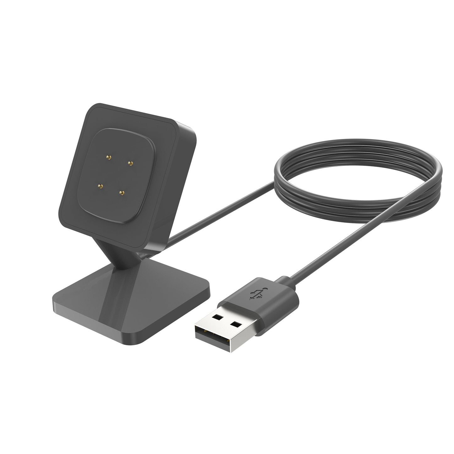 SYSTEM-S USB 2.0 snúra 100 cm hleðslustöð fyrir Fitbit Versa 4 3 Sense 2 1 snjallúr