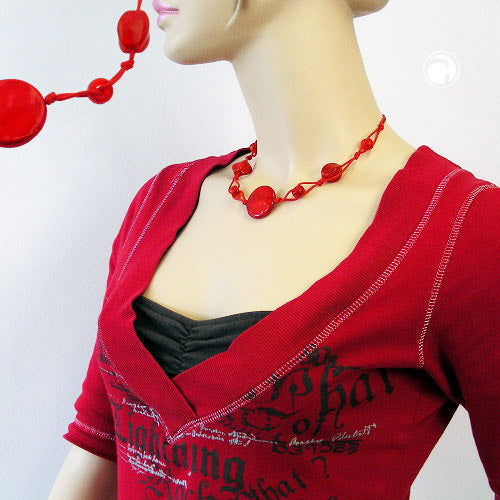 Chain, disc coral-silky