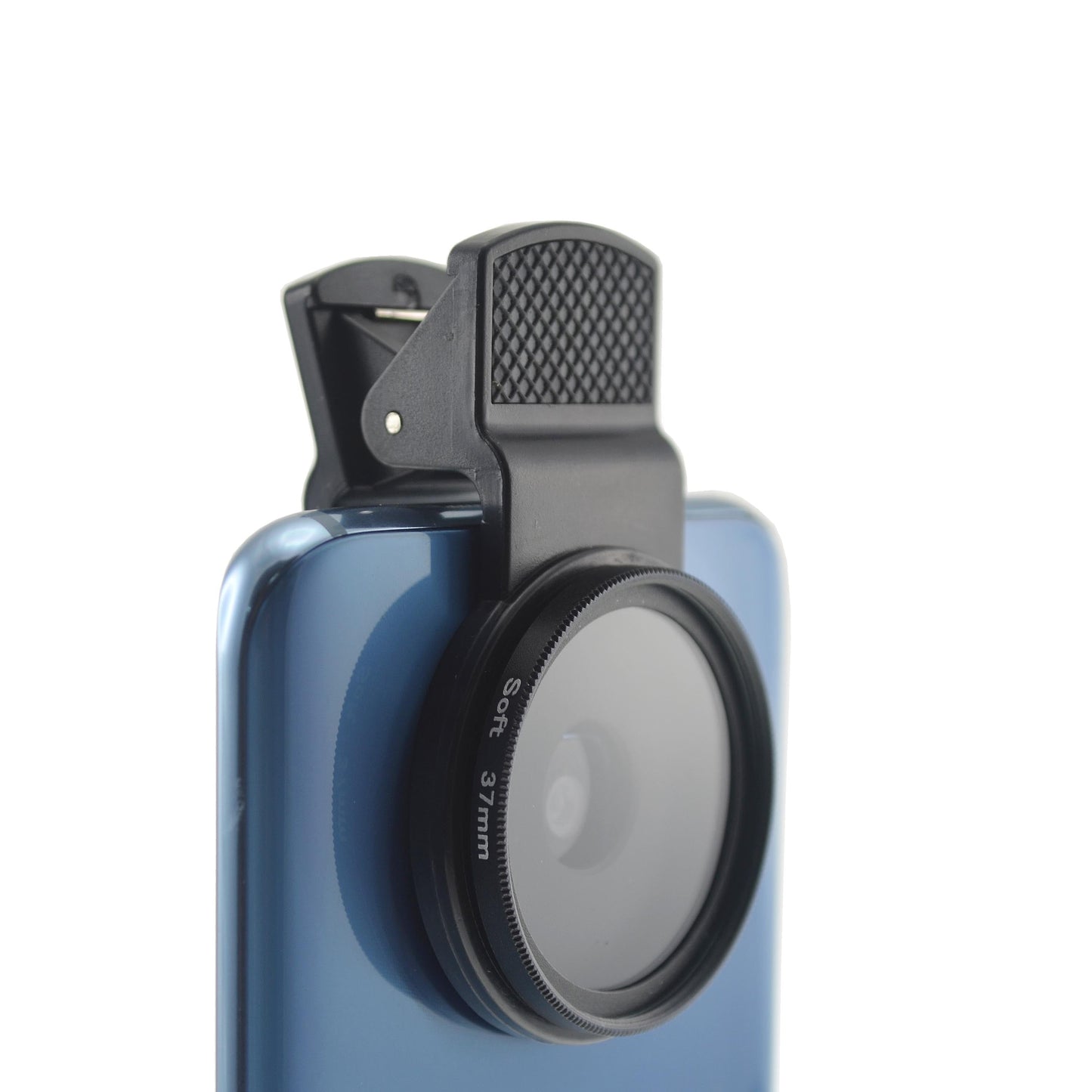 SYSTEM-S Soft Filter 37 mm Gewinde Weichzeichnung mit Clip in Schwarz für Smartphone
