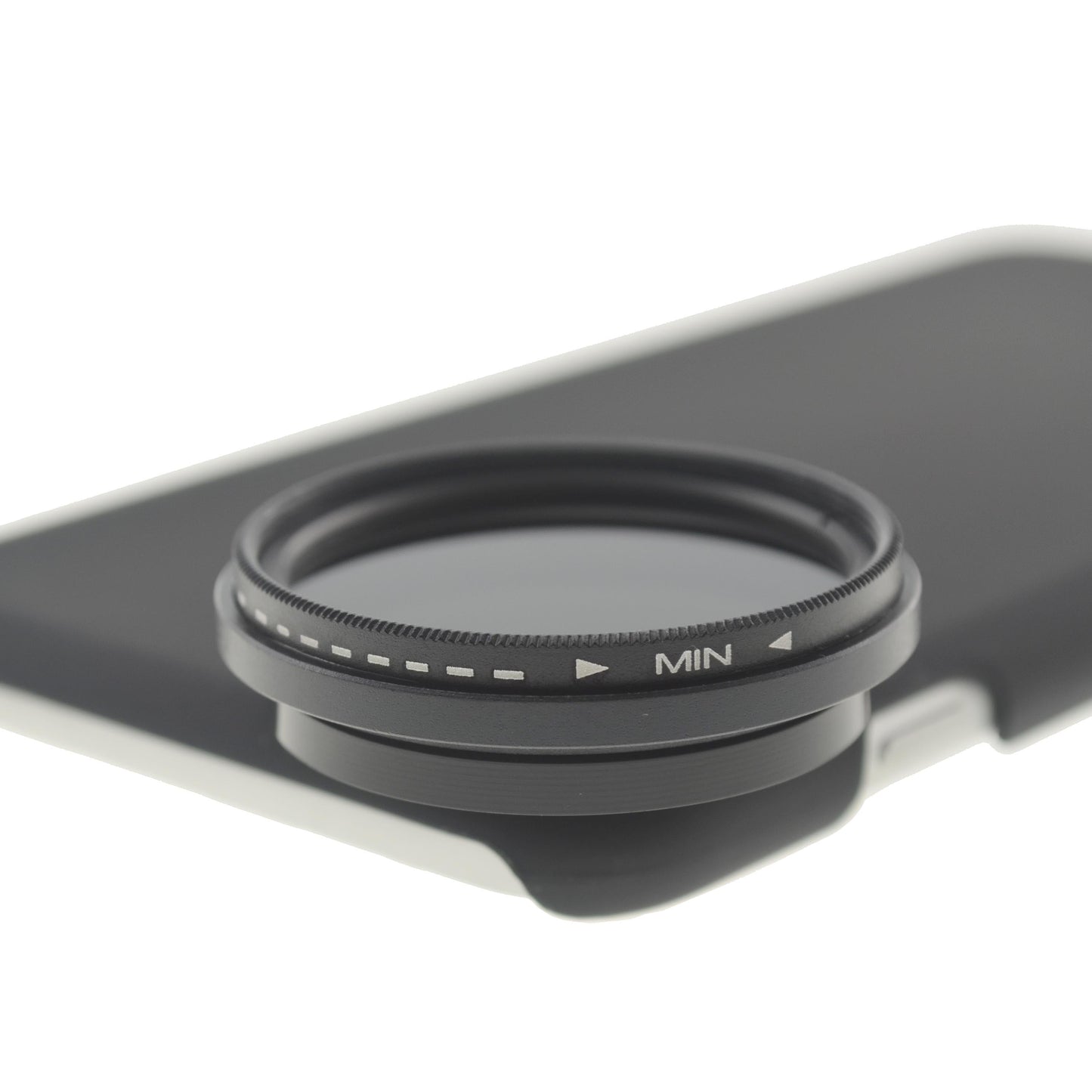 SYSTEM-S ND sía 37 mm sett með hlutlausri þéttleikasíu, gráum sía með hulstri fyrir iPhone 7 Plus og 8 Plus