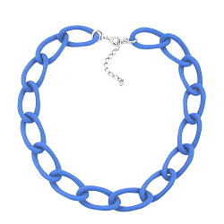 Chain wide armour chain links plastic jeans blue matt 45cm