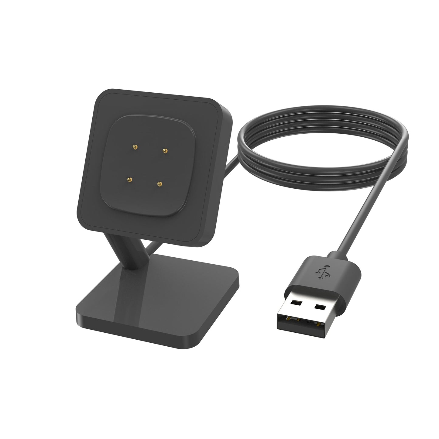 SYSTEM-S USB 2.0 snúra 100 cm hleðslustöð fyrir Fitbit Versa 4 3 Sense 2 1 snjallúr
