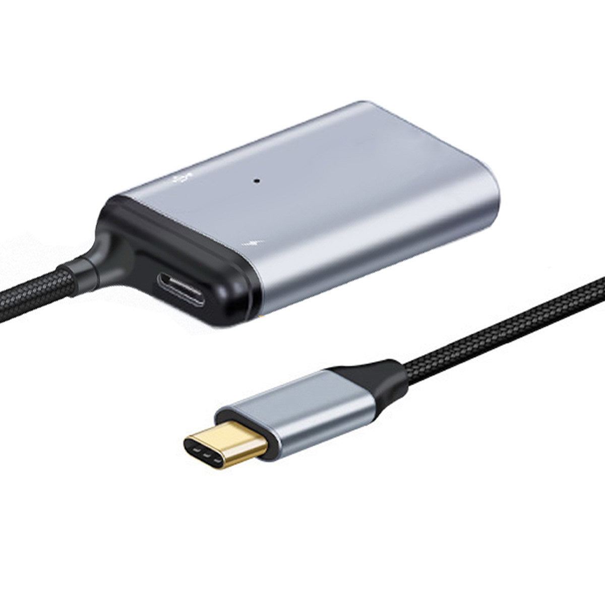 SYSTEM-S 3in1 Adapter LAN Buchse & USB 2.0 Typ A Buchse & 2x 3.1 C Buchse zu C Stecker