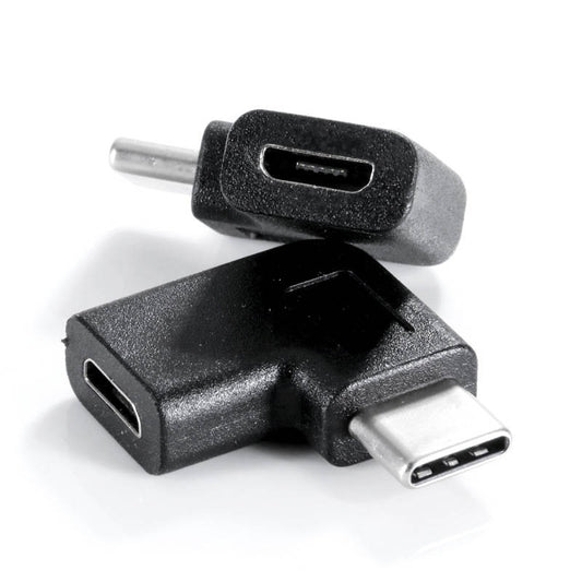 SYSTEM-S USB Type C 3.1 to Micro USB 2.0 adapter angled