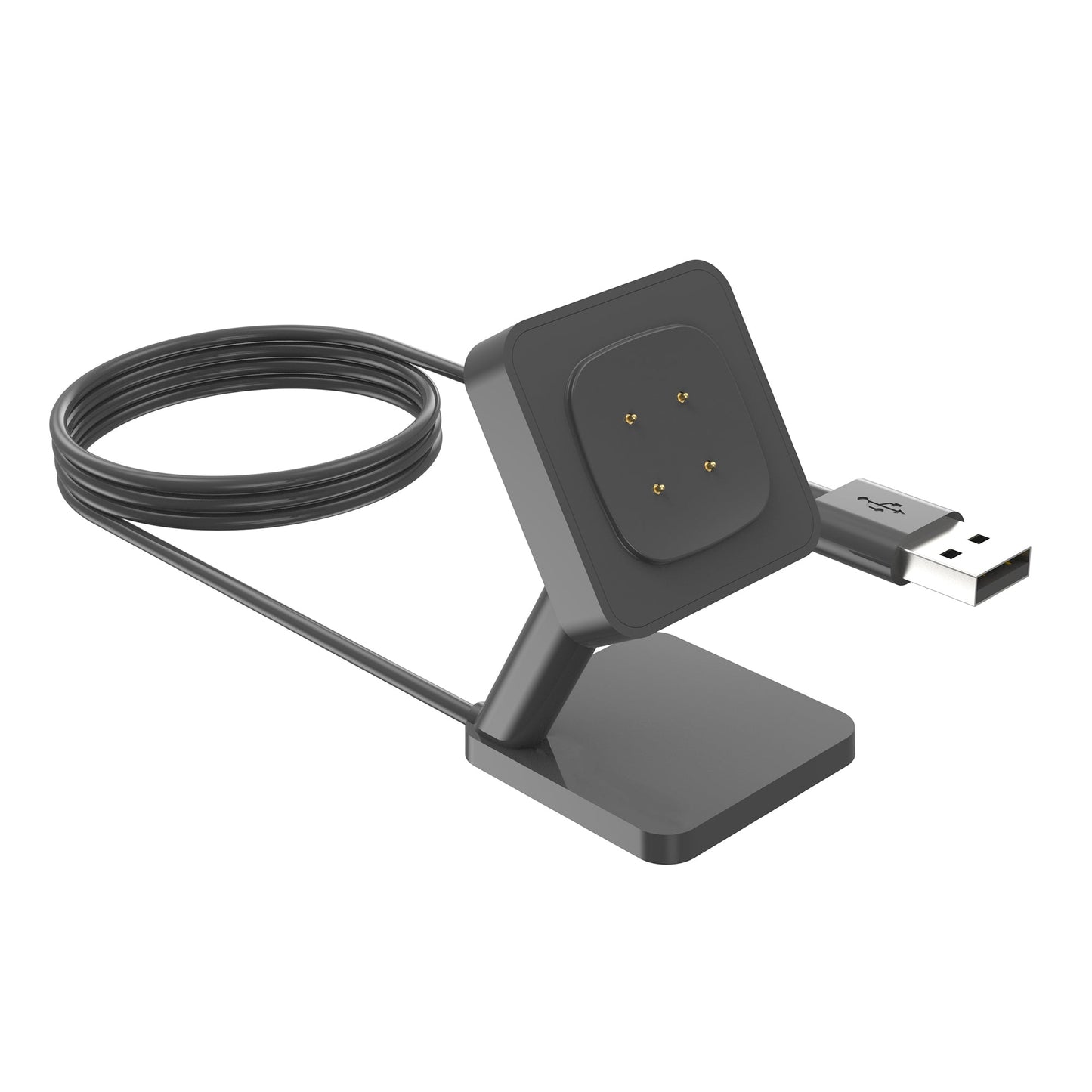 SYSTEM-S USB 2.0 snúra 100 cm hleðslustöð fyrir Fitbit Versa 4 3 Sense 2 1 snjallúr