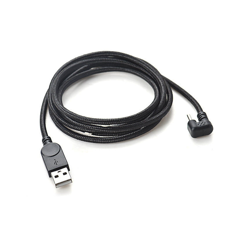 SYSTEM-S USB 3.1 cable 150 cm Type C plug to 2.0 A plug 180° U Turn angle