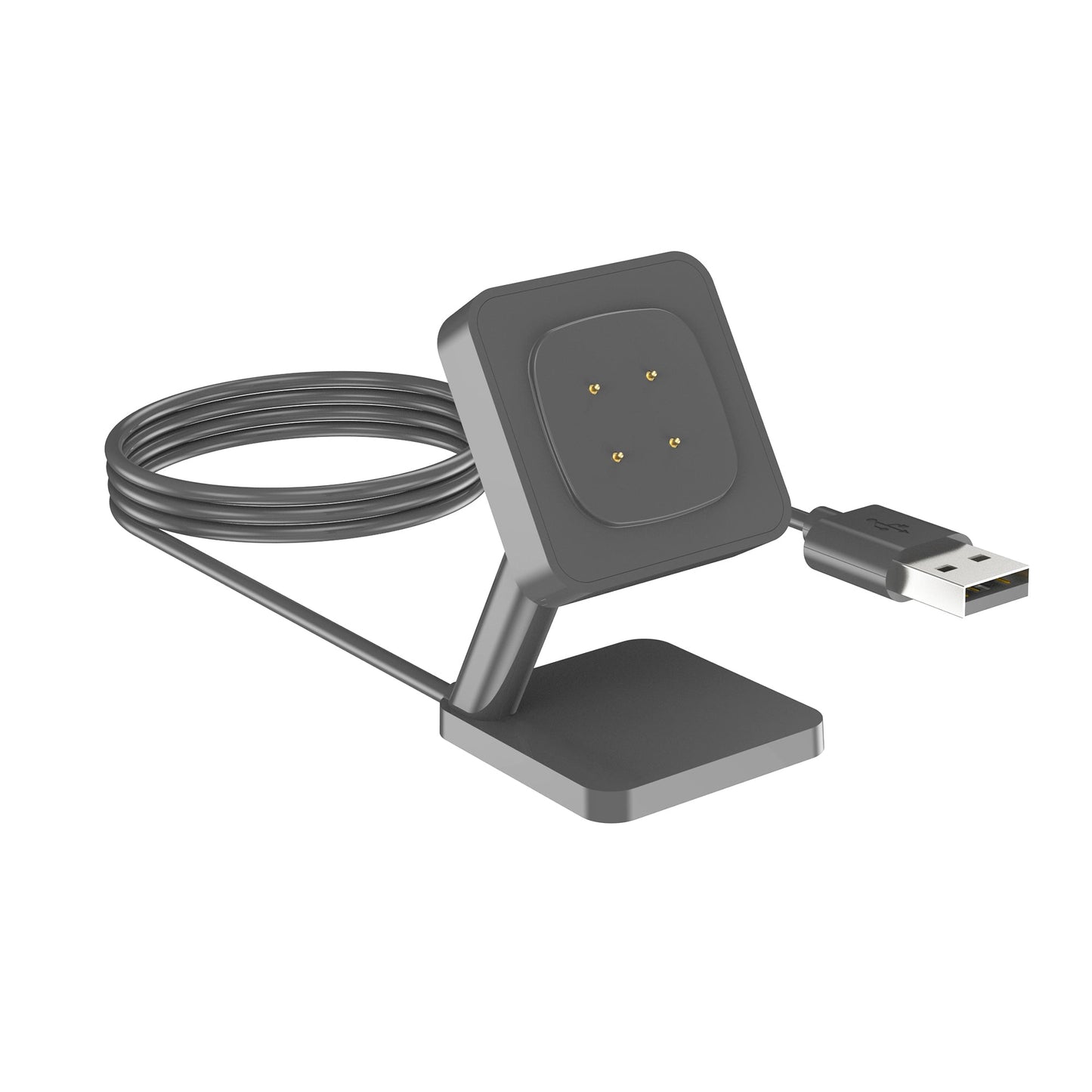 SYSTEM-S USB 2.0 snúra 100 cm hleðslustöð fyrir Fitbit Versa 4 3 Sense 2 1 snjallúr