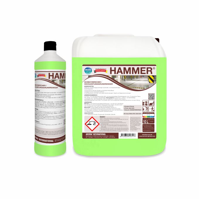Arcora Hammer Dirt Breaker / High-Performance Basic Cleaner | Canister (10 l)