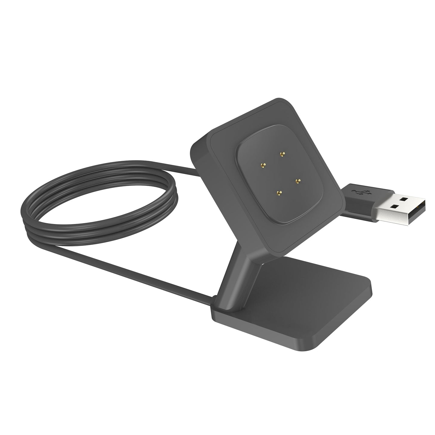 SYSTEM-S USB 2.0 snúra 100 cm hleðslustöð fyrir Fitbit Versa 4 3 Sense 2 1 snjallúr