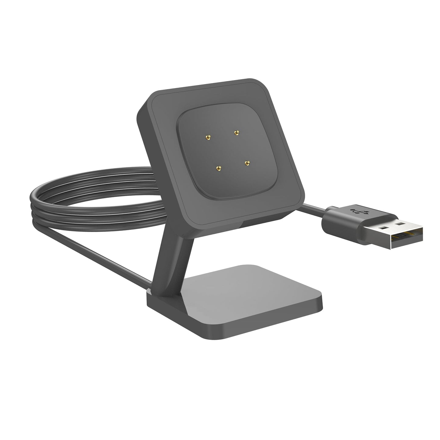 SYSTEM-S USB 2.0 snúra 100 cm hleðslustöð fyrir Fitbit Versa 4 3 Sense 2 1 snjallúr