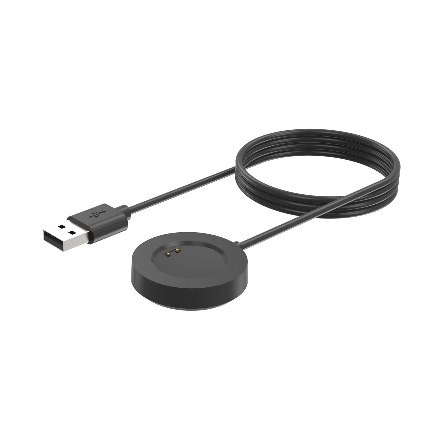 SYSTEM-S USB 2.0 snúra 100 cm hleðslustöð fyrir Realme Watch 3 Pro snjallúr í svörtu