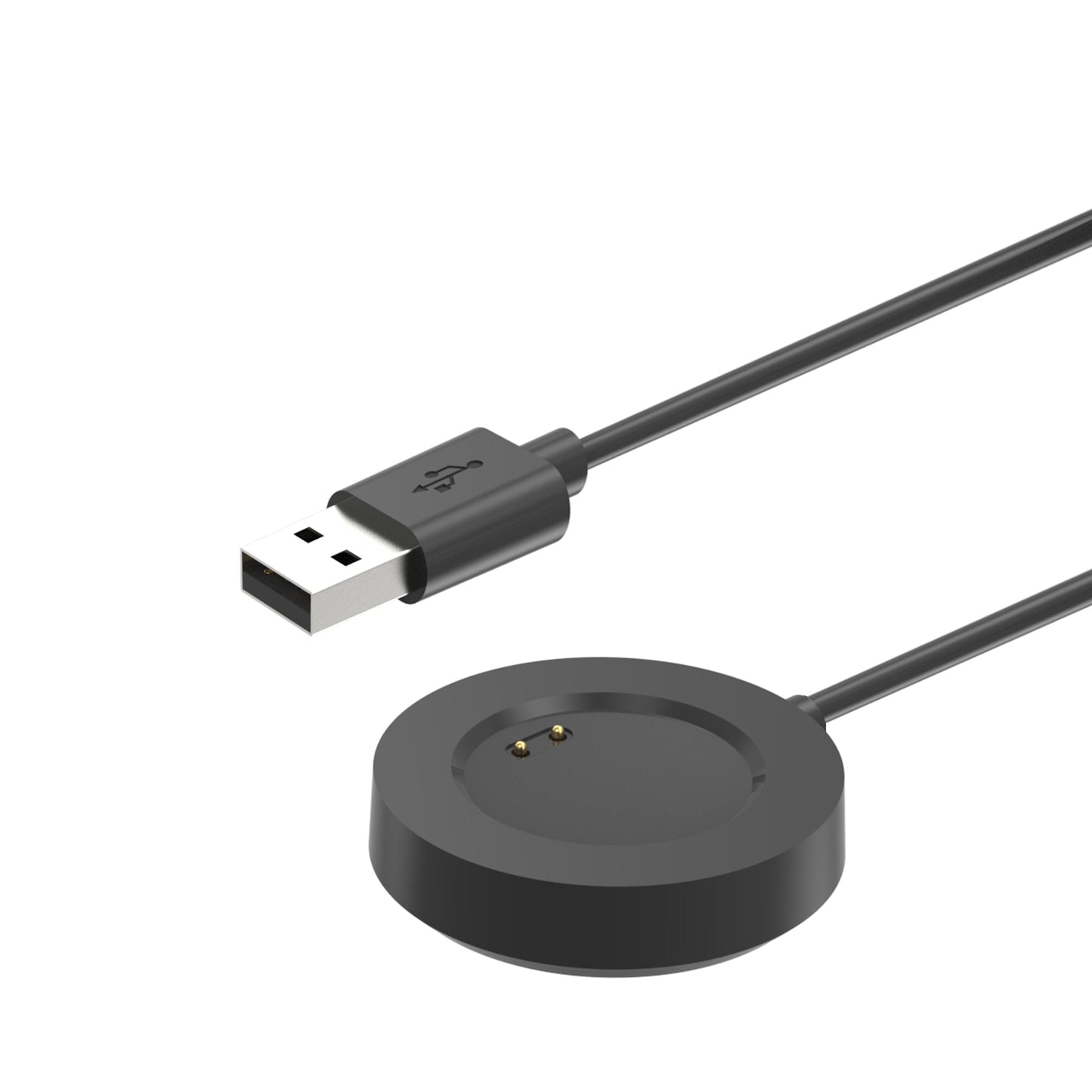 SYSTEM-S USB 2.0 snúra 100 cm hleðslustöð fyrir Realme Watch 3 Pro snjallúr í svörtu
