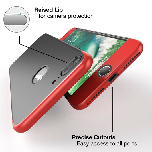 Apple iPhone 7 Plus símahulstur með skjávörn frá NALIA, 360° hulstur