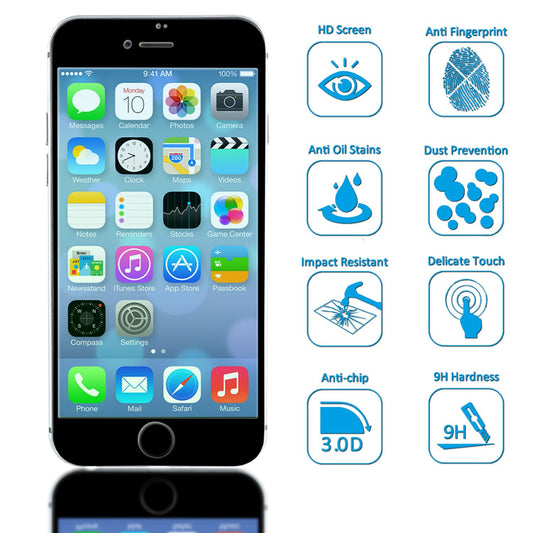 NALIA screen protector for iPhone 8 Plus / 7 Plus, 5D full cover display protection film