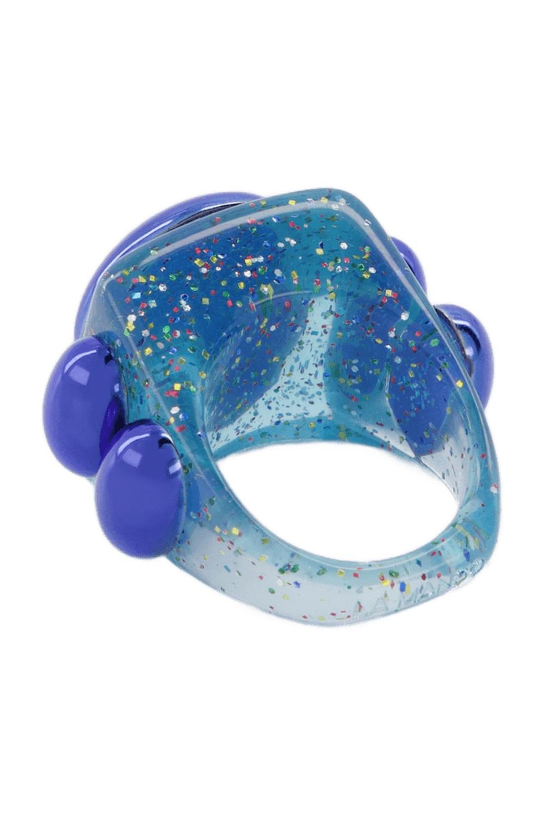 Ring Atlantis aus PVC in blau
