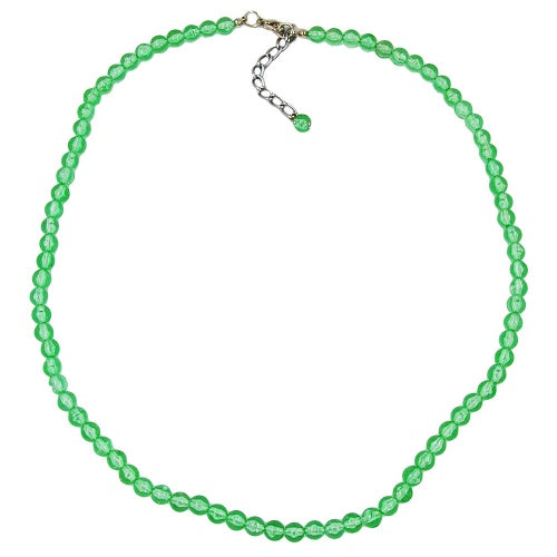 Chain 6mm pearl plastic kiwi-transparent 50cm