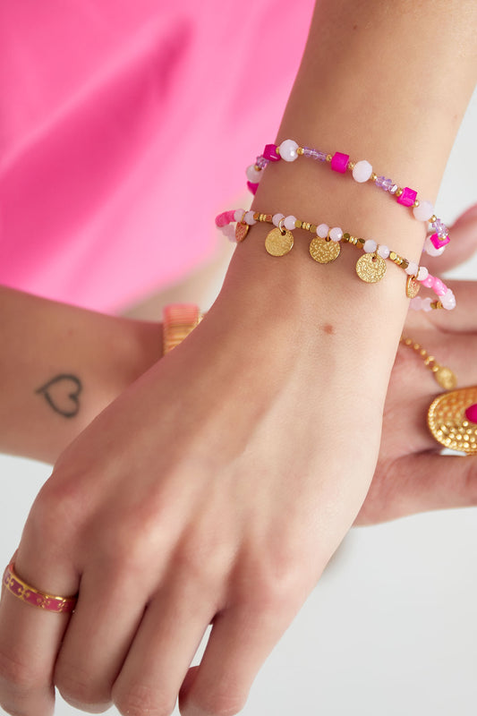 Armband Twisted Love - Grüngold