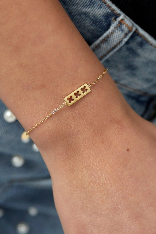 Trio X Armband