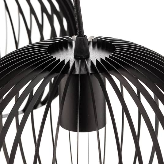 B-stock Euluna hanging light Larus black steel 2 bottles. Hanging light ceiling lamp lamp E27