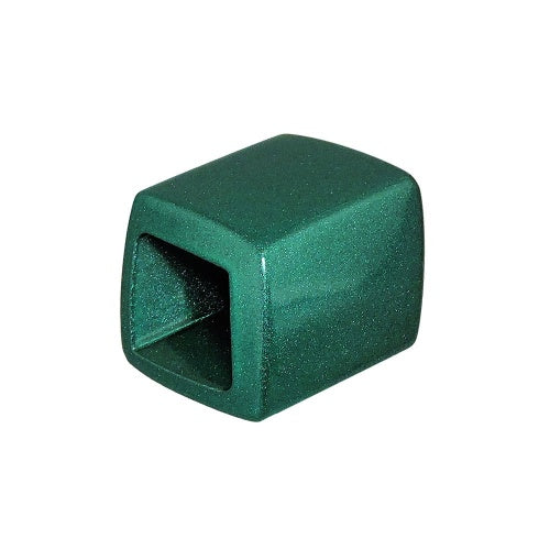 Tafhringur 45x36x18mm sexhyrningur grænn-málmgljáandi plast