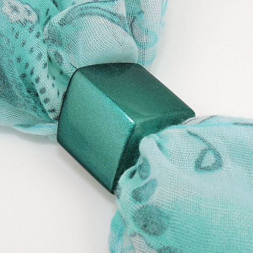 Tafhringur 45x36x18mm sexhyrningur grænn-málmgljáandi plast