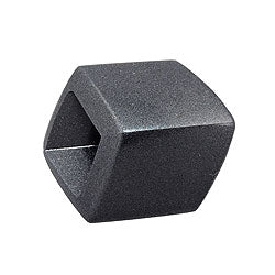 Tafhringur 45x36x18mm sexhyrningur grár-antrasít-málmgljáandi plast