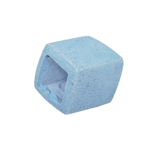Trefilhringur 45x36x18mm sexhyrningur gallabuxnblár keramik matt plast