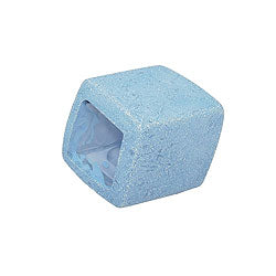 Trefilhringur 45x36x18mm sexhyrningur gallabuxnblár keramik matt plast