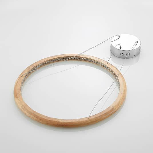 B-grade Lindby Ioannis LED pendant light, designer lamp, gold