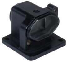 B-grade Ilme Mgk Iap20 angled mounting housing, size 21.21 IP68, aluminum, screw-in, 1x M20 side.