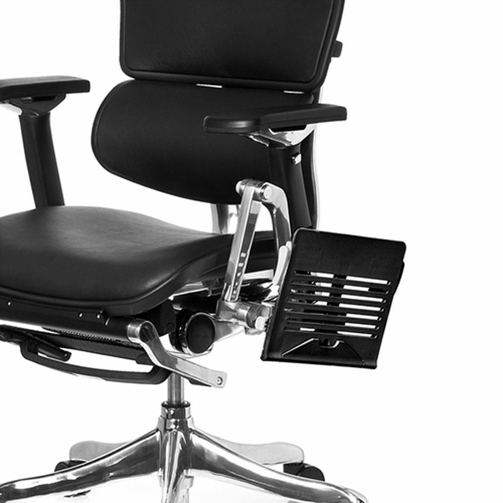 Hjh Office Elemento minnisbókarhaldari fyrir faglega stjórnendastóla, svart/silfurlitað festi