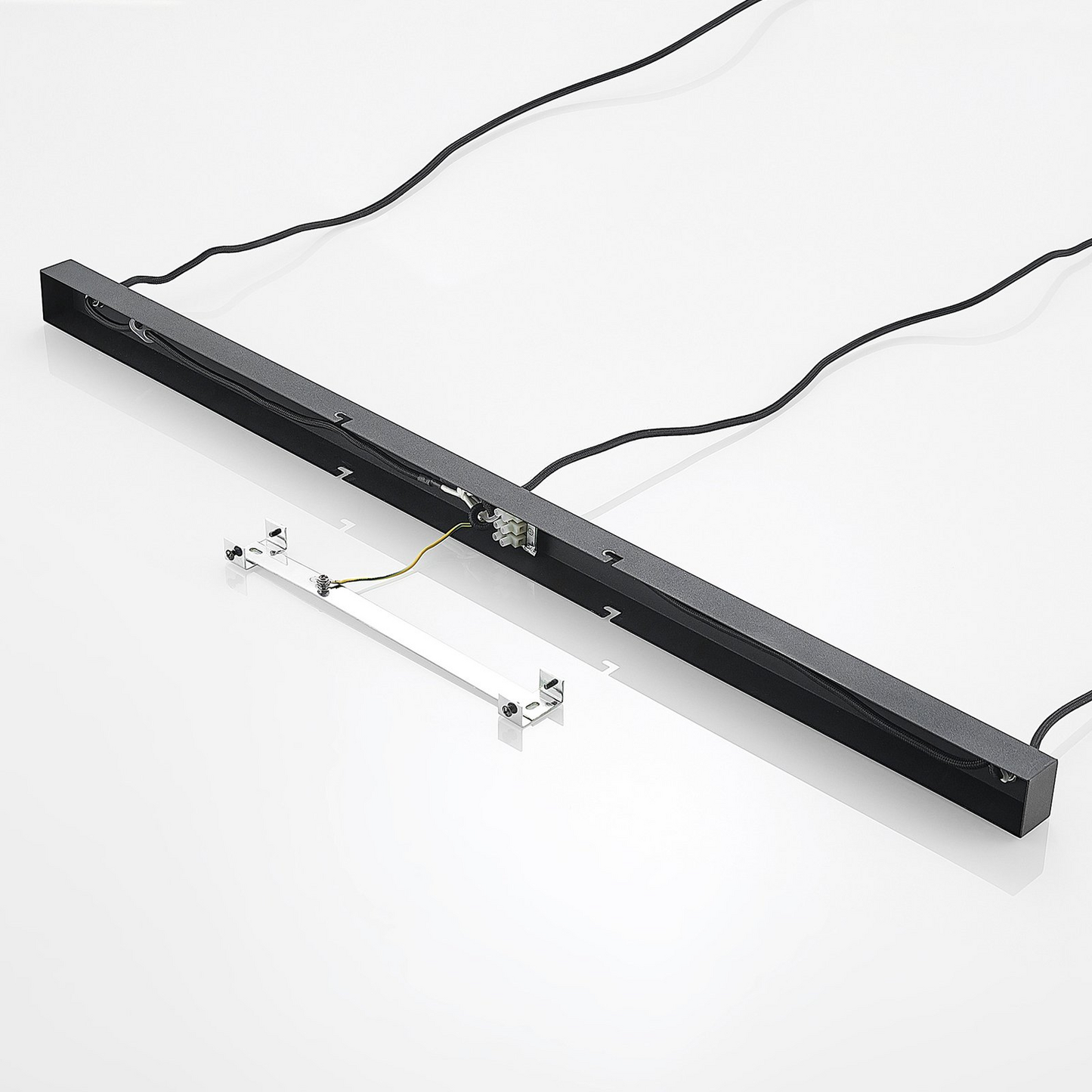 B-grade Lindby Hiwana pendant light, ceiling lamp, hanging lamp, light fixture, E27, Rauchg413