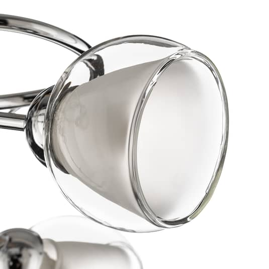 B-flokks Euluna Wendy loftlampi með glerskjám, 5 perum. Loftlampi, ljósastæði, E14 festing.