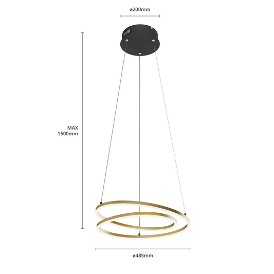 B-stock Lindby Davian LED hanging light hanging light lamp light dimmable Mess915