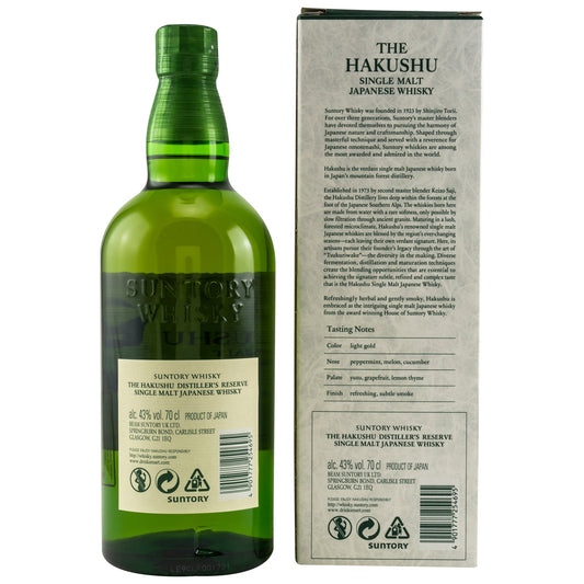 Hakushu - Japanskt einmaltsviskí - Distiller's Reserve
