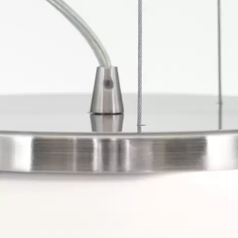 B-flokks hengilampi Blanc, hengilampi, loftlampi, loftljós, lampi, ljós, ópalhvítt