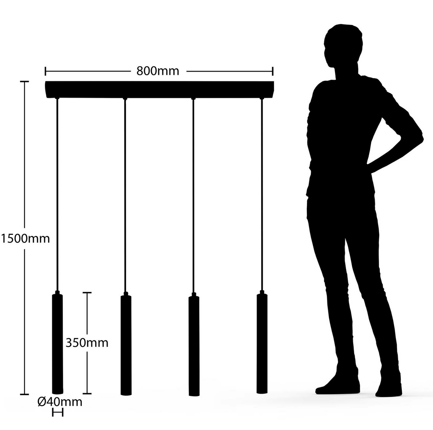 B-stock Arcchio Kammeron LED hanging light pendant light ceiling lamp lamp light Schw151