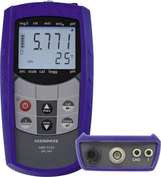 B-lager Greisinger samsetningarmælir GmbH 5530 pH gildi Redox Orp 2.00 16.00 pH kvarðað