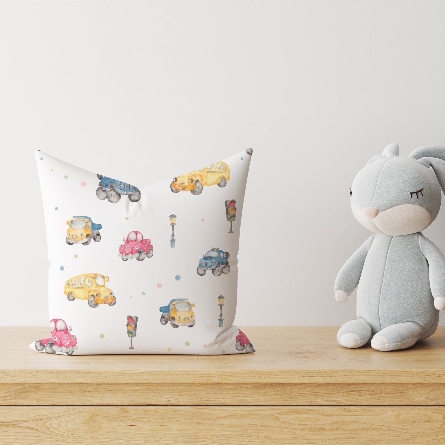 "Autos" Premium Kinder Dekokissen