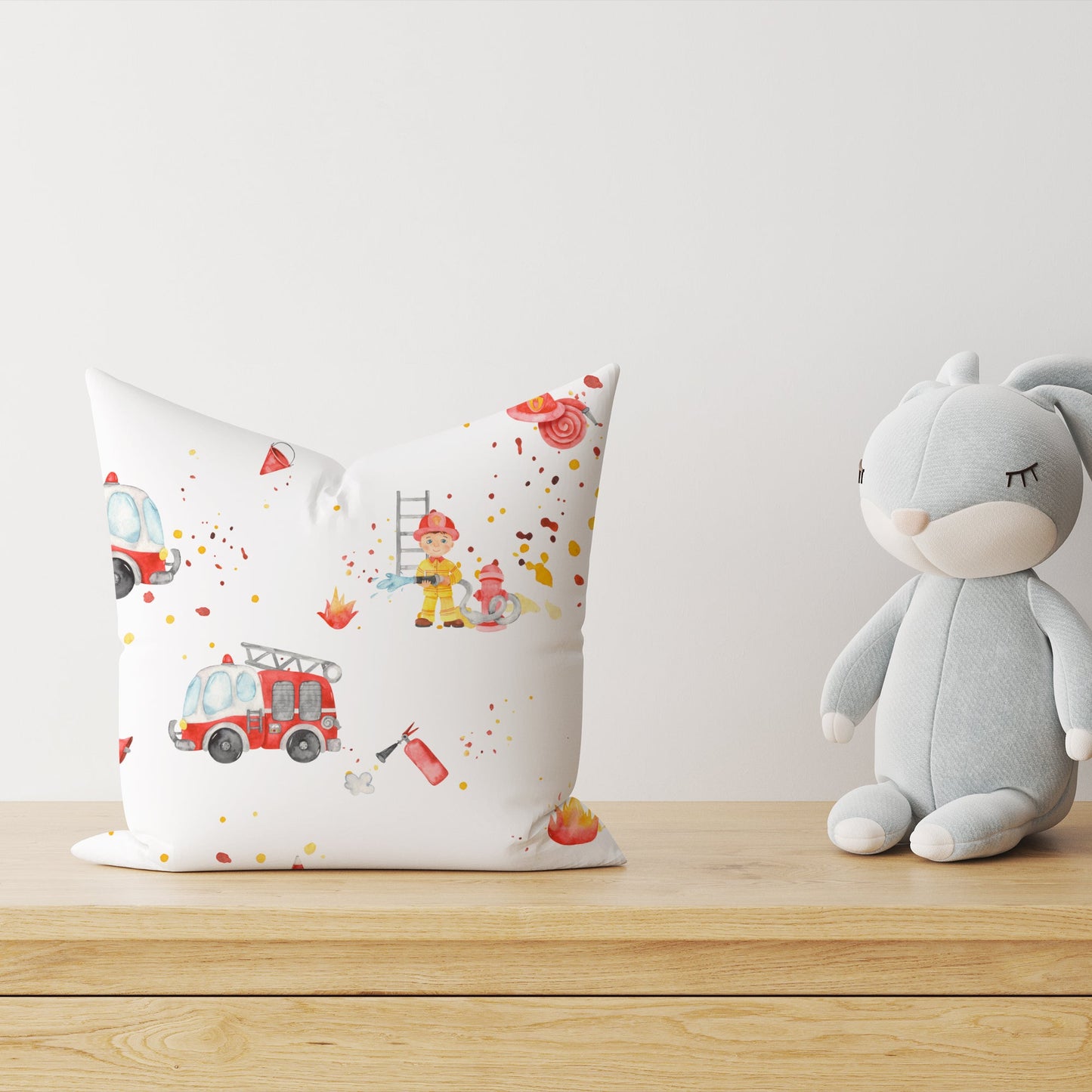 "Firefighter" Premium Children's Decorative Pillow