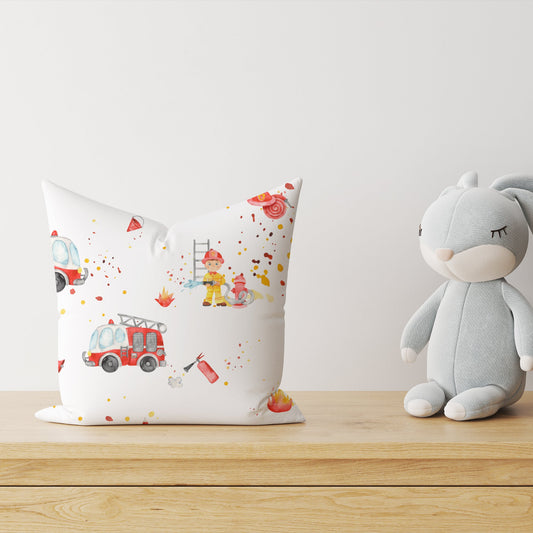 "Firefighter" Premium Children's Decorative Pillow