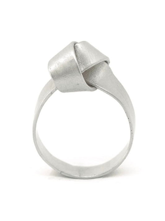 Twisted ring, in silver and gold