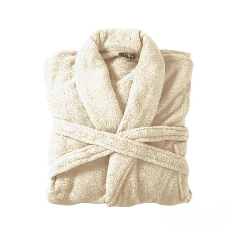 Bademantel flauschig » Saunamantel in Teddy-Plüsch Qualität » leichter/dünner Morgenmantel 100 cm lang » unisex