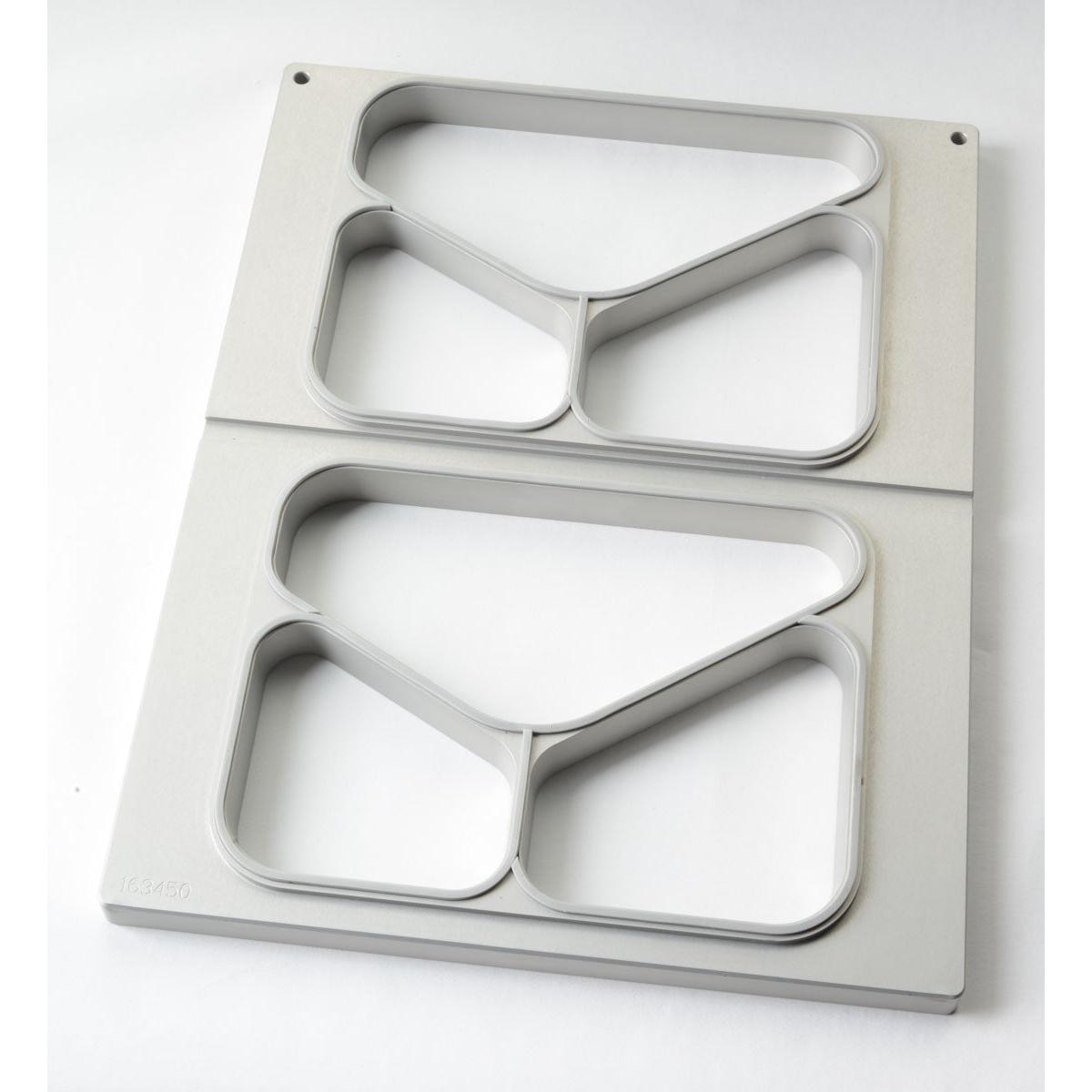 Kassette DF15/25, 3-comp f. PP-Schale Caterline 350/225/170, 445/280/205, 530/325/235 ml (2-nutzig) | Packung (1 Stück)